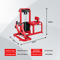 Machine de presse à jambes horizontale en acier pour usage commercial, équipement de musculation des membres inférieurs pour salle de sport, station de musculation des fessiers et des quadriceps avec pile de poids