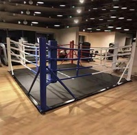 Mini ring de boxe thaïlandaise Muay Thai MMA UFC BJJ professionnel de haute qualité en toile personnalisée de 5*5m avec cordes élastiques