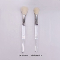 Brosse à blush à manche transparent, brosse à mousse pour le lavage du visage, brosse à mousse pour le nettoyage du visage, brosse à bulles pour le soin de la peau, outil de salon de beauté