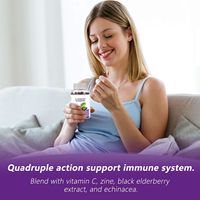 VitaHall OEM Marque Privée Soutien Immunitaire Gommes Nettoyantes au Sureau Noir avec Zinc et Vitamine C 60 Unités Sans Gluten