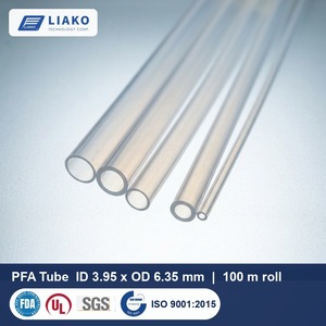 ท่อ PFA ขนาด 3.95x6.35 มม. (1/4" OD) ท่อ PFA ความบริสุทธิ์สูง แบบม้วน 100 ม. สำหรับห้องปฏิบัติการ ชีวเทคโนโลยี และการถ่ายโอนของเหลวที่สะอาดสำหรับอาหาร ทนความร้อนได้ถึง 260 องศาเซลเซียส - Product Image 1