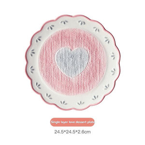 New Design <b>Ceramic</b> <b>Plate</b>, Fruit <b>Plate</b>, Dessert <b>Ceramic</b> Knitted Floral <b>Plate</b>, PARTY Cake <b>Plate</b> - Product Image 2