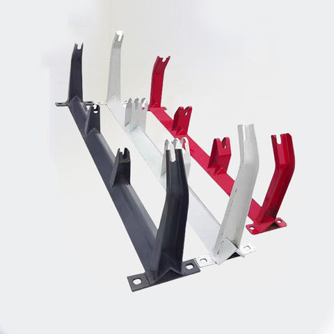 New Stone Quarry Belt Conveyor Roller Bracket Idler Frame with Steel and Rubber for Construction and Mining Industries