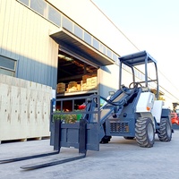 CE-zertifizierter 1 Tonne chinesischer Offroad-Teleskop lader Teleskops tapler 4x4 Frontlader-Holz lader mit Motor pumpen kern