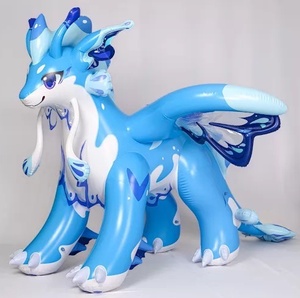 Dragon <span class=keywords><strong>papillon</strong></span> gonflable bleu et pelucheux, jouet gonflable aquatique pour adultes et enfants - Product Image 2