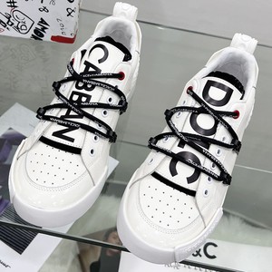 Erkek dantel-up kapalı Toe kauçuk koşu düşük Patent deri DGS DOLCEE spor ayakkabı hakiki deri örgü - Product Image 3