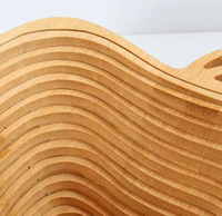 Plateau à fruits pliable en bois, design créatif et minimaliste, isolant thermiquement, pour table basse de salon domestique