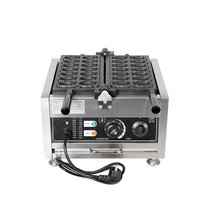Machine à Taiyaki en forme de poisson rouge, 14 plaques, en acier inoxydable, antiadhésive, électrique rotative, 1,5 kW, 220 V, pour la préparation de plusieurs snacks, usage commercial