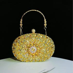 Bolsos de Mano de Lujo Brillantes para Fiesta de Noche 2026, Bolsos de Fiesta para Mujer, Bolsos de Diamantes Brillantes, Bolsos Ovalados Vintage con Pedrería - Product Image 2