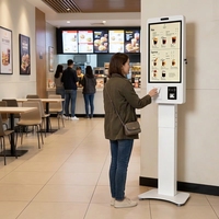 Sistema POS Todo en Uno Personalizado de 27 Pulgadas con Impresora Térmica, Lector de Códigos de Barras, Pantalla Táctil Capacitiva IPS, RAM DDR4GB para Restaurante o Kiosco