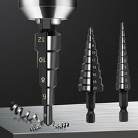Foret à rainurer droite BOSS HSS 3-12mm 4-12mm 4-20mm certifié CE, en carbone noir nano, pour perçage de trous dans le bois et le métal