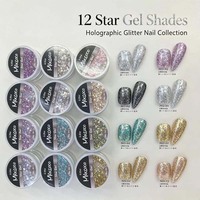 Vernis à ongles holographique Mixcoco TPO Free Star Gel, 12 couleurs, effet brillant et scintillant