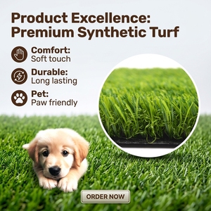 Gazon <span class=keywords><strong>synthétique</strong></span> vert, <span class=keywords><strong>pelouse</strong></span> artificielle, <span class=keywords><strong>tapis</strong></span> en herbe artificielle pour la décoration - Product Image 3