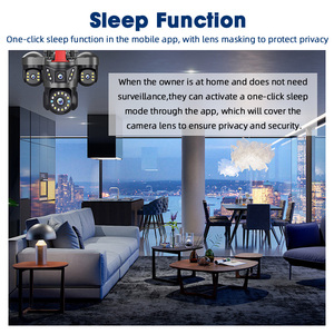 8MP Adjustable Triple Lens Screen Wifi <strong>Camera</strong> Rotating <strong>Motion</strong> <strong>Detection</strong> Color Night Vision Outdoor Security CCTV PTZ <strong>Camera</strong> - Product Image 5