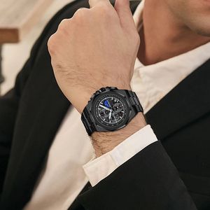 MAKA M <span class=keywords><strong>BAKO</strong></span> MK-5501 นาฬิกาข้อมือผู้ชายสุดหรูแบรนด์สแตนเลสสตีลเรืองแสงธุรกิจการเคลื่อนไหวของญี่ปุ่นนาฬิกาแฟชั่นใหม่สำหรับสุภาพบุรุษ - Product Image 6