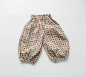 Pantalon court ample à carreaux pour enfants, collection printemps, pour garçons et filles, vêtements pour enfants en gros - Product Image 6