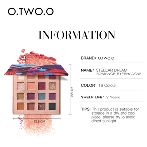 O dos, O cosméticos 16 colores brillo paleta de sombra de ojos - Product Image 5