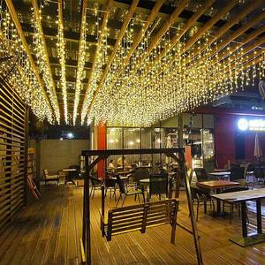 Guirnalda de Luces <span class=keywords><strong>LED</strong></span> para Interiores y Exteriores, Tipo Cortina de Hielo, Impermeable, Conectable, Tipo <span class=keywords><strong>Cascada</strong></span>, para Decoración de Eventos y Festivales - Product Image 3