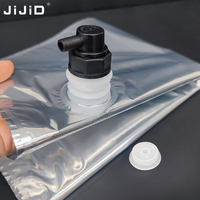 Système de distribution de sirop en Bag-in-Box (BIB) en aluminium JiJiD, connecteur en plastique pour cola, sac aseptique pour emballage de jus