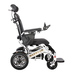 Silla de ruedas eléctrica Plegable ligera de aleación de aluminio, silla de ruedas para discapacitados, silla de ruedas eléctrica con batería de ambos lados - Product Image 4