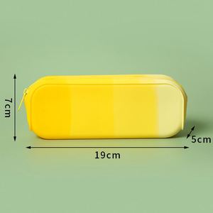 Étuis à crayons durables en silicone pour la vente en gros, boîte cadeau scolaire aux couleurs bonbon 19x7x5cm pour le bureau et la maison - Product Image 5