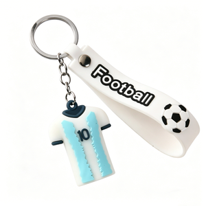 Llavero de Silicona Suave sin BPA con Diseño de Mini Camiseta de Fútbol, Colgante para Fanáticos del Deporte, para Llaves de Coche, Mochila, Bolso, Decoración, Regalo - Product Image 5