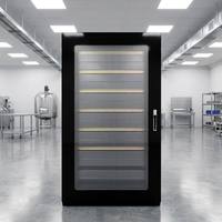 Armoire de distribution électrique triphasée sur mesure, coffret de commande en métal avec compteur numérique et fenêtre