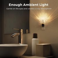 ZHILAI Mini Veilleuses LED Modernes à Capteur de Lumière Blanc Chaud, Économiques, à Brancher, du Crépuscule à l'Aube pour Chambre et Salle de Bain
