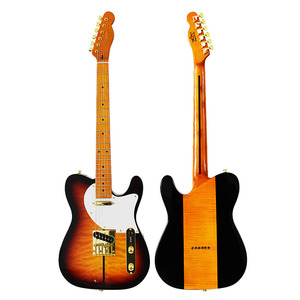 Paisen de <span class=keywords><strong>tilleul</strong></span> de haute qualité flamme érable <span class=keywords><strong>bois</strong></span> 22 frettes TL chiot tête guitare électrique - Product Image 1
