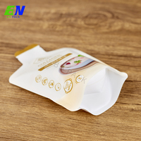 Sac en plastique à gousset à fermeture éclair de forme personnalisée pour bouillon d'os pochette à cornue adaptée au micro-ondes fermeture à glissière emballage d'aliment pour animaux de compagnie en sucre