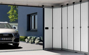 <span class=keywords><strong>Porte</strong></span> <span class=keywords><strong>de</strong></span> <span class=keywords><strong>garage</strong></span> sectionnelle moderne en aluminium <span class=keywords><strong>de</strong></span> style industriel - Design coulissant en verre pour extérieur - Product Image 3