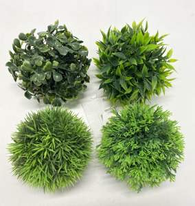 Exceart Boxwood ลูกบอลหญ้าเทียมมินิกลีบดอกไม้ขนมปังต้นไม้ในงานแต่งงานกลางแจ้งบ้าน unbekannt <span class=keywords><strong>Buxus</strong></span> - Product Image 5