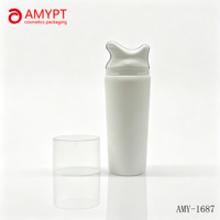 Tubo Cosmético de HDPE de 100 ml con Capacidad y Color Personalizados, Cabeza de Masaje Metálica en Forma de V, Tapa de Rosca de 50 mm de Diámetro para Crema de Cuello y Crema Facial