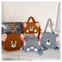 Sac en peluche mignon, nouveau sac à main pour filles d'automne, sac à bandoulière de poupée de dessin animé, sac à bonbons, sac en peluche