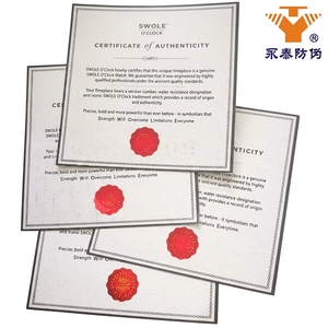 Papier à filigrane avec fibres UV invisibles pour l'impression <span class=keywords><strong>de</strong></span> documents <span class=keywords><strong>de</strong></span> sécurité, bijoux et certificats d'authenticité - Product Image 4