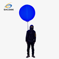 Tour d'éclairage de scène à ballon gonflable 200W à led portable RVB