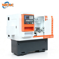 Tour CNC de haute précision CK6432, type à banc plat 2 axes, machine de tournage horizontale, système GSK, haute précision pour atelier