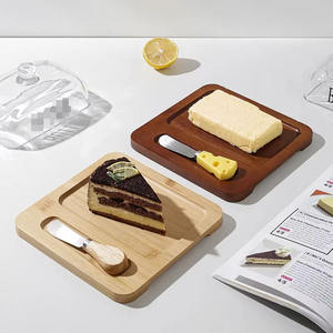 Nouveau Plateau de Rangement en Gros pour Fromage et Beurre avec Couvercle en Verre, Idéal pour Desserts et Couteau à Cheesecake sur Comptoir de Cuisine - Product Image 6