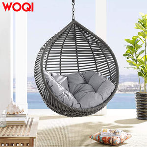 ऊकी डबल सीट रतन अंडे की कुर्सी वयस्क विचर पैटियो स्विंग चेयर - Product Image 5