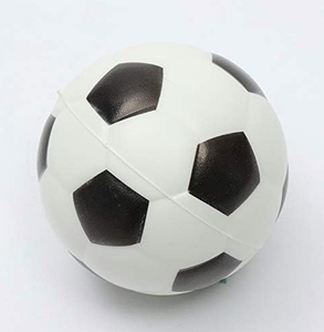Custom Logo Wholesale PU Football/Soccer Shape Soft Toy Stress Ball - Product Image 2