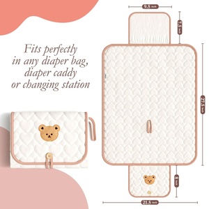 Xách tay thay đổi <span class=keywords><strong>pad</strong></span> cho bé đi du lịch tã thay đổi <span class=keywords><strong>Pad</strong></span> nhỏ gọn có thể gập lại bé tã thay đổi mat - Product Image 2