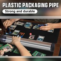 Tube en plastique acétate suspendu compact transparent pour l'affichage et l'emballage de petits objets