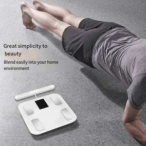 Nouvel arrivage Grande échelle d'affichage colorée Premium IMC Analyseur professionnel 8 électrodes balance de pesée de graisse corporelle intelligente médicale à domicile - Product Image 3