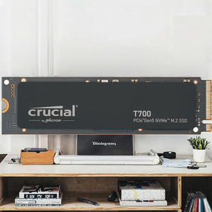 Disco SSD interno Crucial T700 PCIe 5.0 de 1 TB y 7300 MB/s de lectura/escritura para portátil, 2.5'', 1 GB de caché, nuevo, 12 ms de tiempo de acceso, paquete incluido - Product Image 3