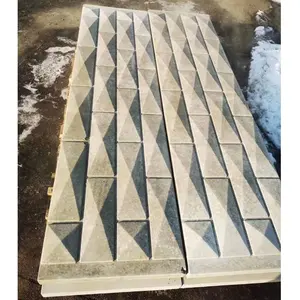 3d Wall Decoration Artificial Stone Panel Mould Precast Fence Concrete Mold ABS Plastic Molde