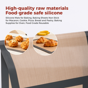 Tapis de cuisson en silicone résistant à la chaleur, taille personnalisée, grand tapis de cuisson en silicone antiadhésif coloré pour four - Product Image 5