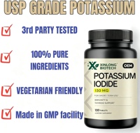 Comprimés d'iodure de potassium 130 mg par dose, soutien immunitaire et thyroïdien, complément alimentaire, 120 comprimés, formule personnalisée OEM ODM
