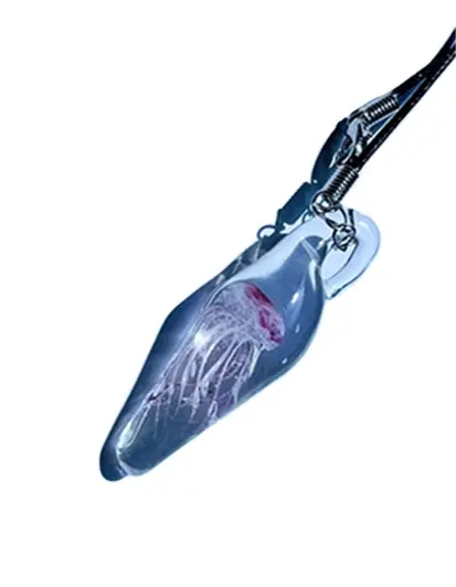 Handmade Murano Glass Jellyfish Necklace New Design Fashion Glass Pendant Necklace
