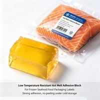 JCXC Jiechuang Blok Perekat Panas Kuning Stabil 3000-10000 Viskositas Lem Serbaguna Tahan Dingin Label Freezer