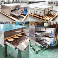 Nuevo Horno de Pizza Eléctrico Comercial de Acero Inoxidable con Mini-Cinta Transportadora, Flujo de Aire 3D, Multivoltaje para Restaurantes